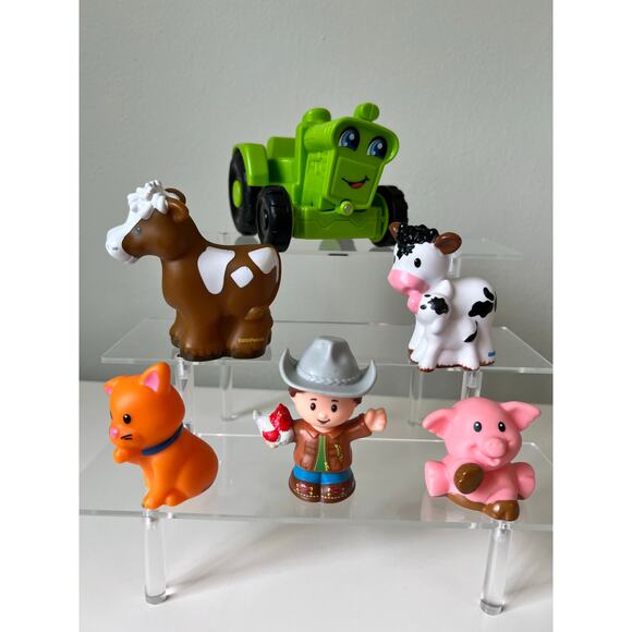 Fisher-Price Helpful Harvester Tractor Farmer and Barn Animal Figure Set - Picture 2 of 5